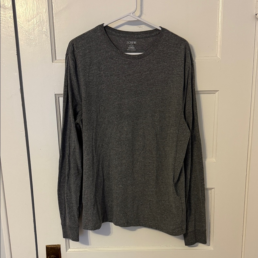 J. Crew Charcoal Long Sleeve Tee